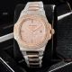 Luxury Patek Philippe Nautilus Full Diamond Automatic Watches Rose Gold Case (3)_th.jpg